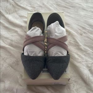 Candela flats from Anthropology size 7 grey/pink